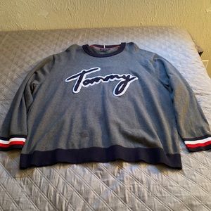 Grey crew next sweater by Tommy Hilfiger